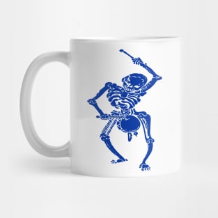 Civil War Federal Drummer Boy Skeleton In Blue Mug